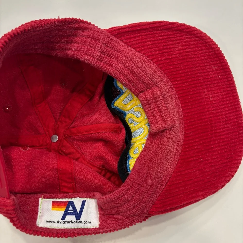 Aviator Nation Red Corduroy Hat - Picture 3 of 3